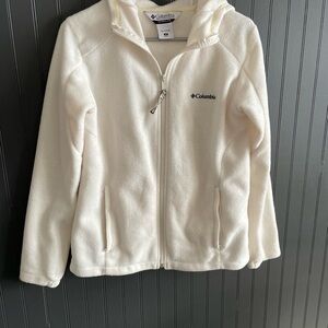 Columbia Cream Hooded Fleece Jacket